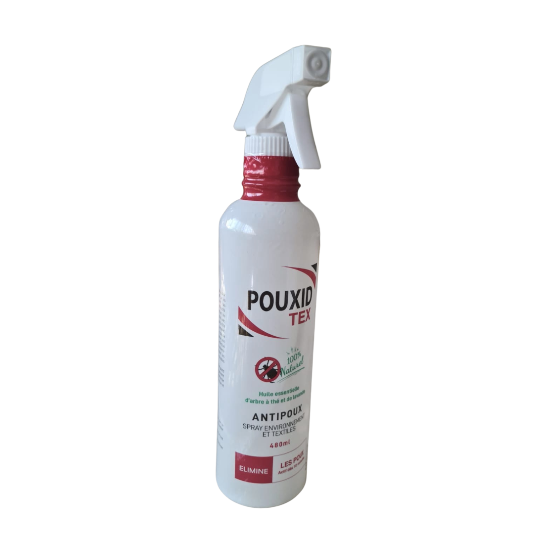 Pouxid Anti-Poux Spray environnement et Textiles 480 Ml